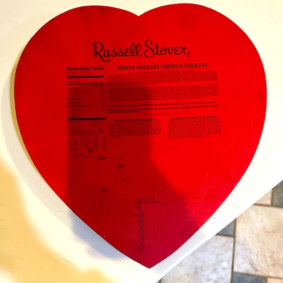 VTG RUSSELL STOVER VALENTINE FANCY HEART CHOCOLATE BOX RIBBON LACE ROSE 12” LOVE - Picture 6 of 9